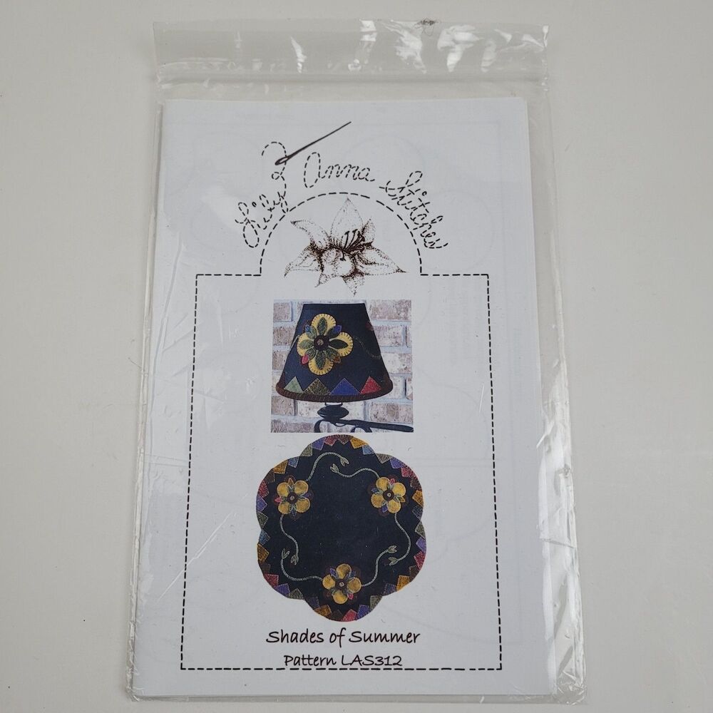 Lily Anna Stitches "Shades of Summer" pattern featuring a dark blue lantern